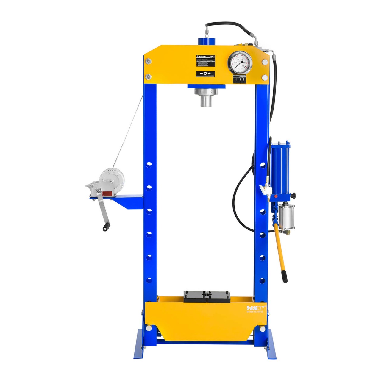 Dílenský lis hydropneumatický- 10 tun lisovací tlak - Hydraulické lisy MSW