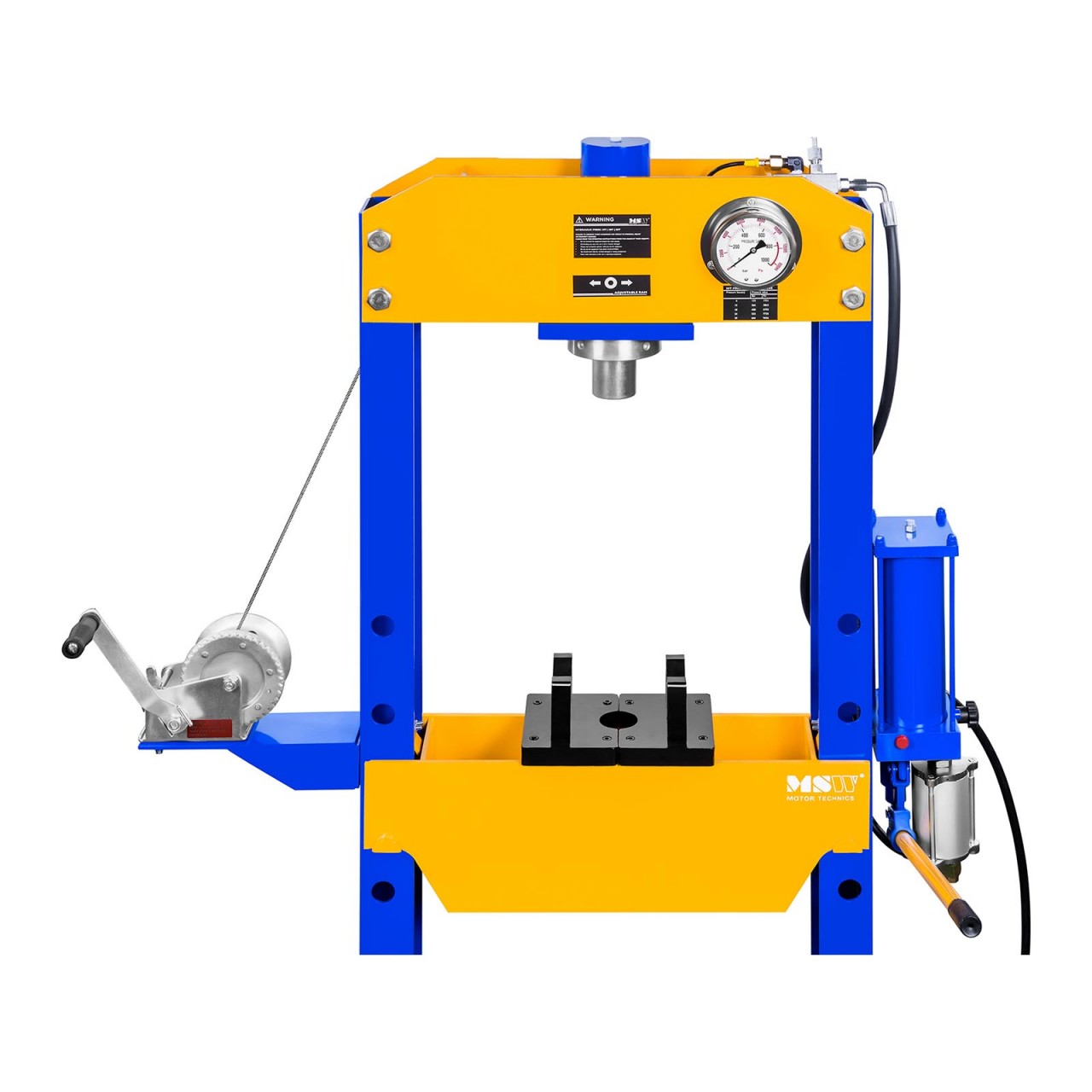 Dílenský lis hydropneumatický- 10 tun lisovací tlak - Hydraulické lisy MSW