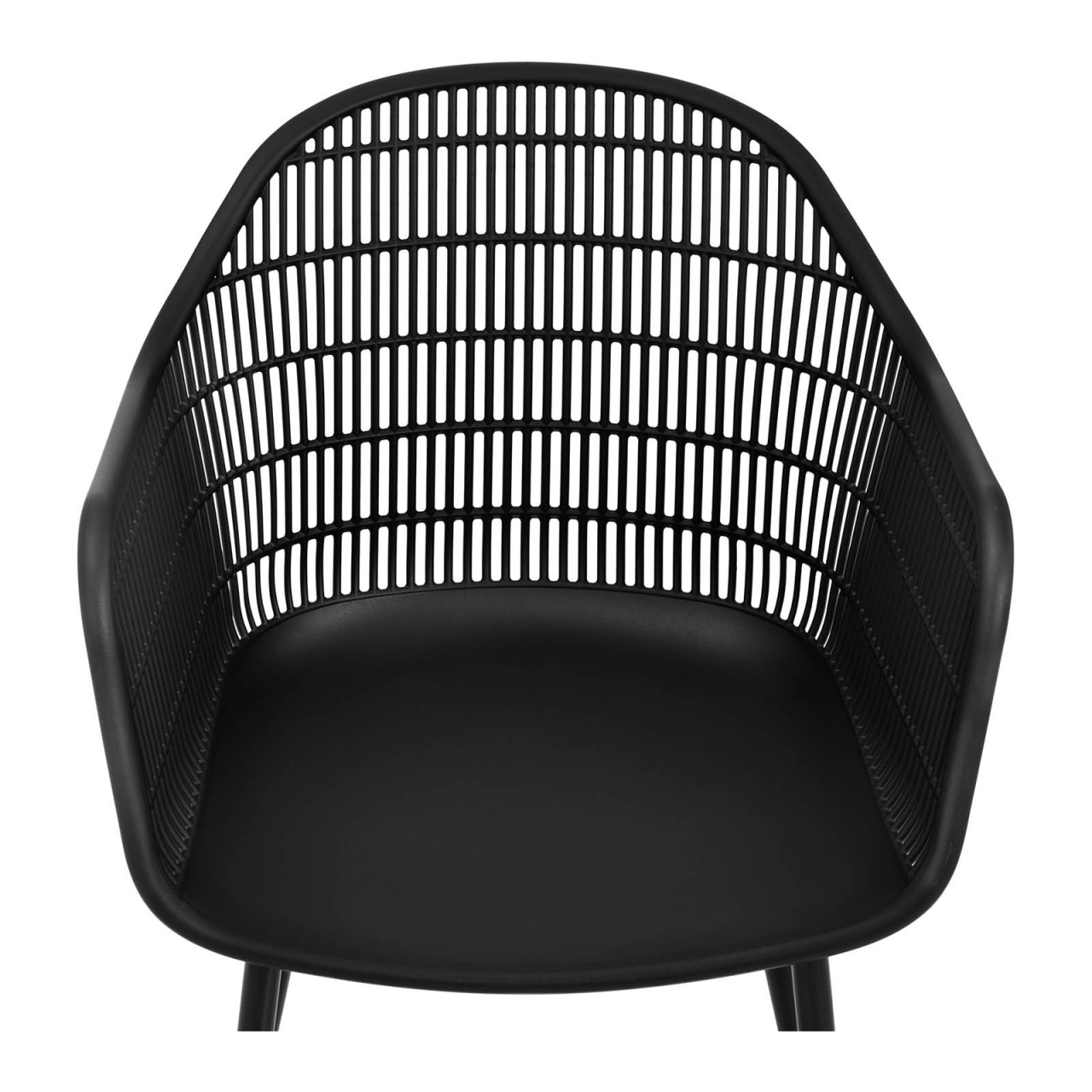 Židle 2dílná sada až 150 kg sedák 45 x 44 cm černá - Fromm & Starck