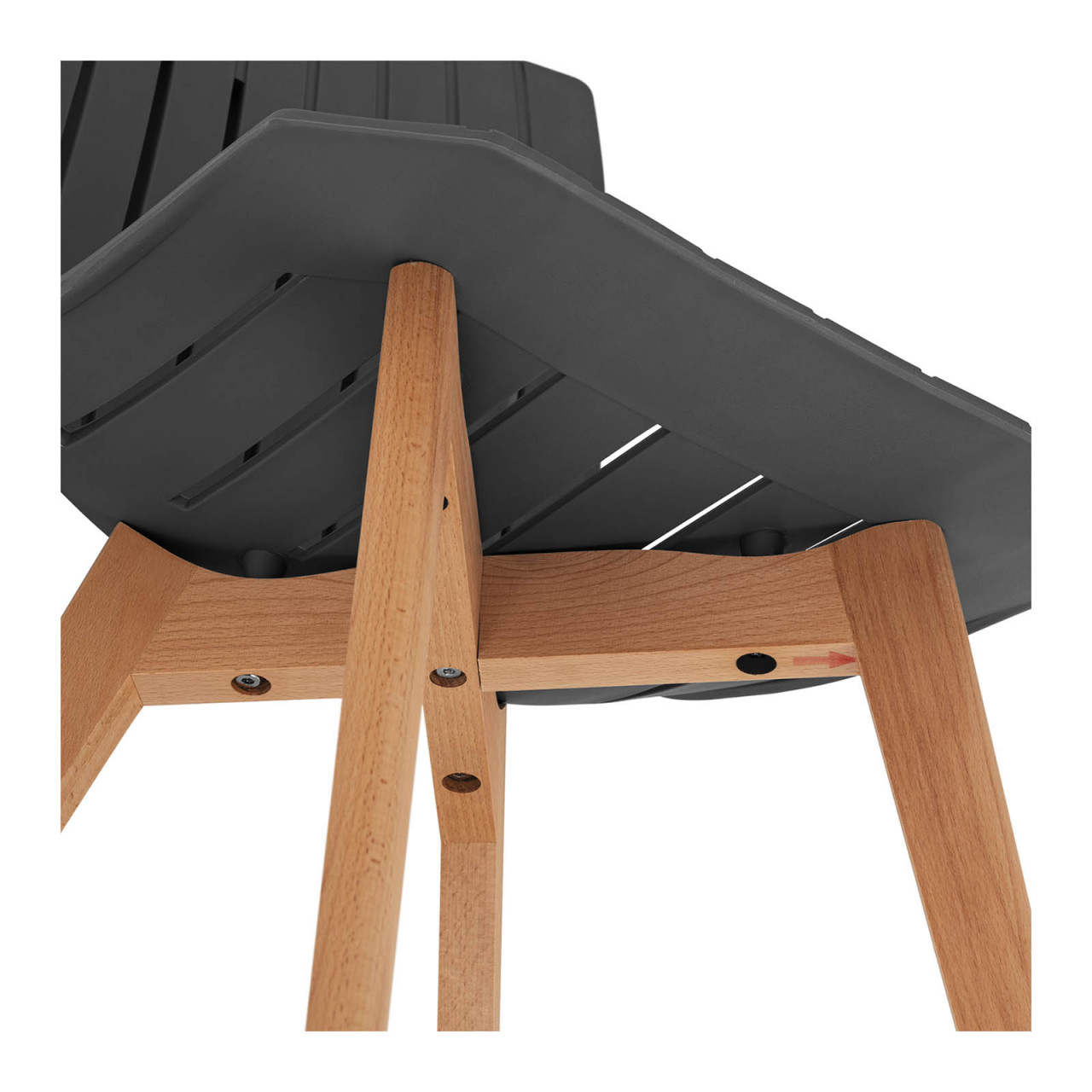 Židle 2dílná sada až 150 kg sedák 50 x 47 cm šedá - Fromm & Starck